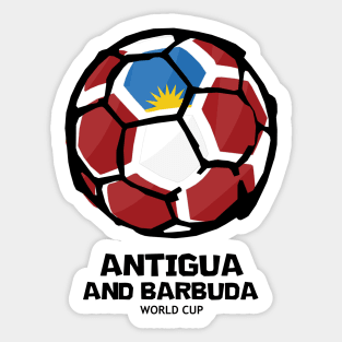 Antigua and Barbuda Football Country Flag Sticker